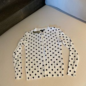 JCrew Polka Dot Cardigan